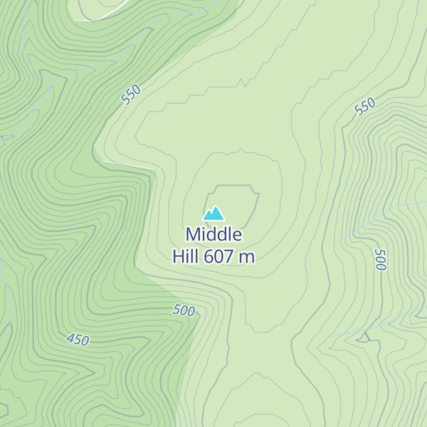 Map of Middle Hill