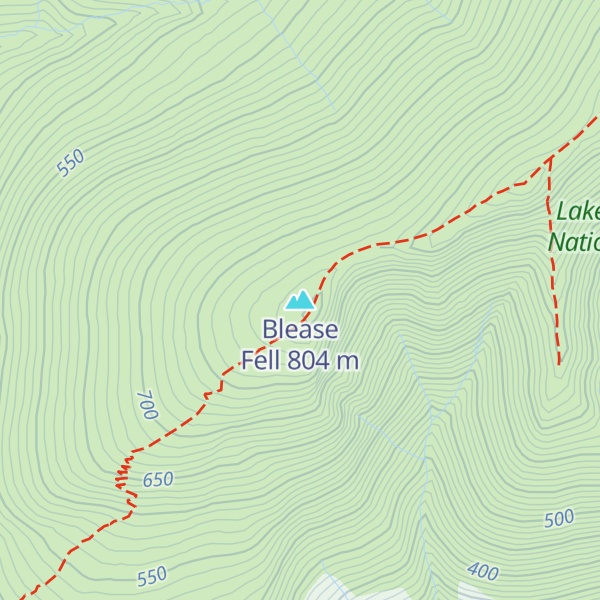 Map of Blease Fell