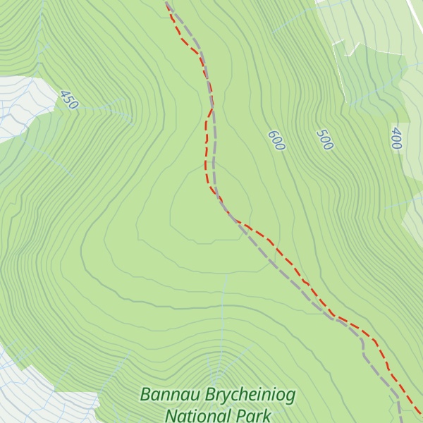 Map of Black Mountain South Top