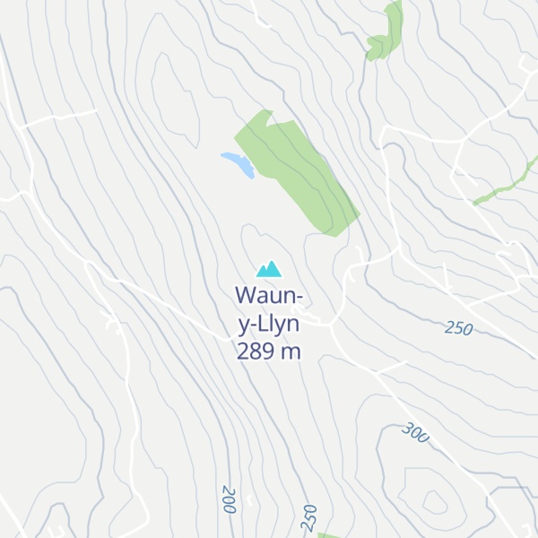 Map of Waun-y-Llyn