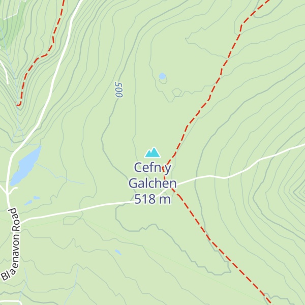 Map of Cefn y Galchen