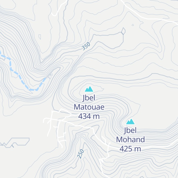 Map of Jbel Matouae