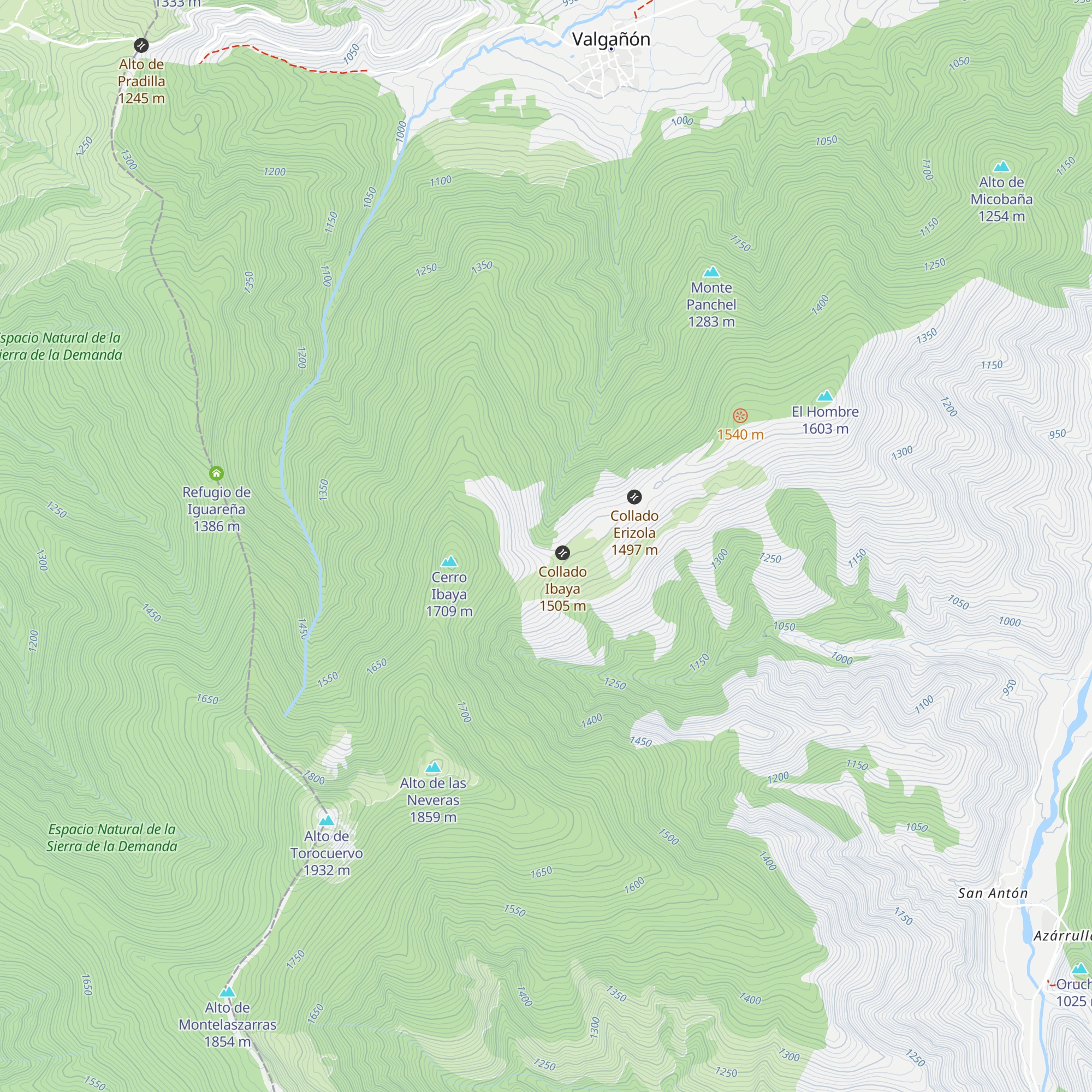 Refugio Ibaya map
