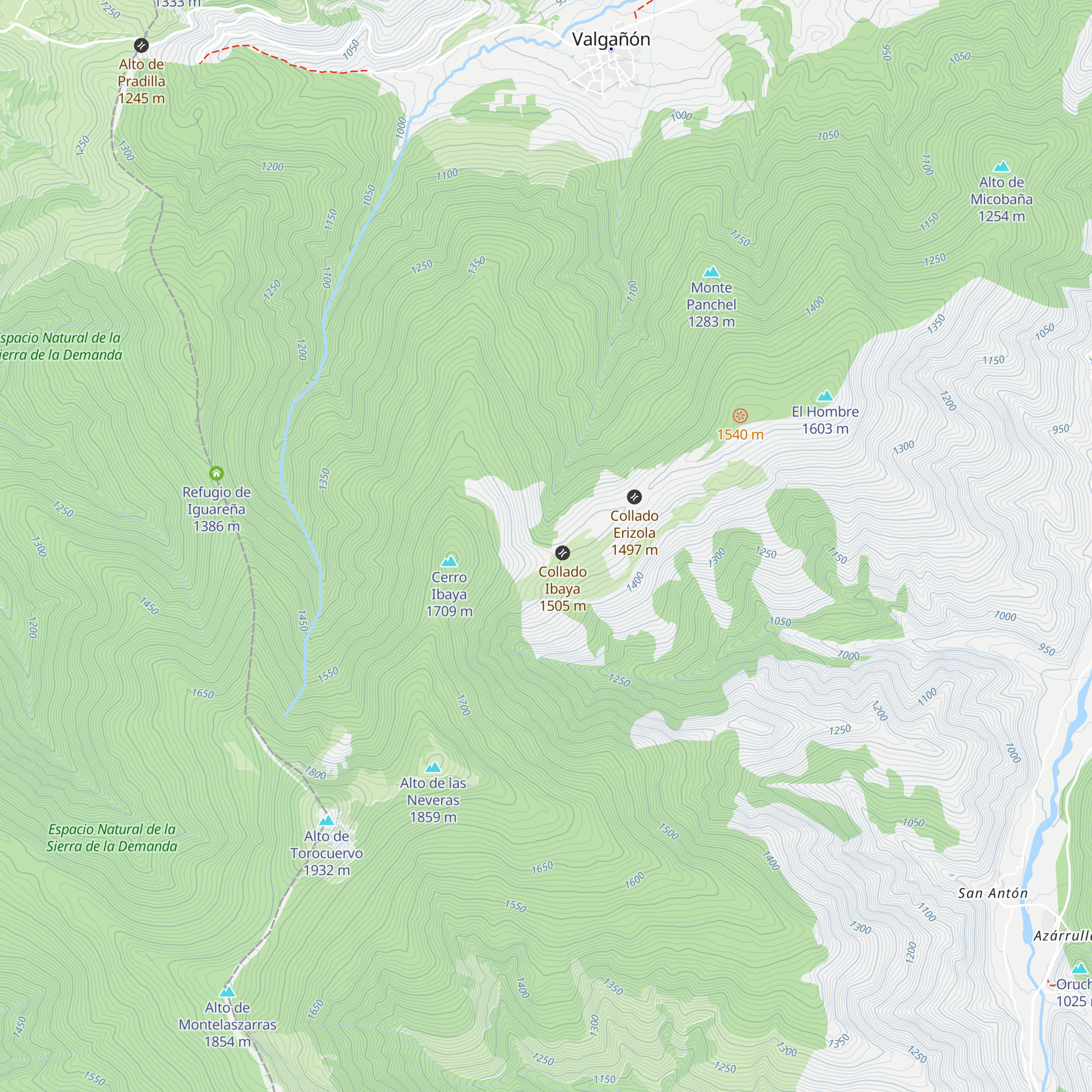 Refugio Ibaya map