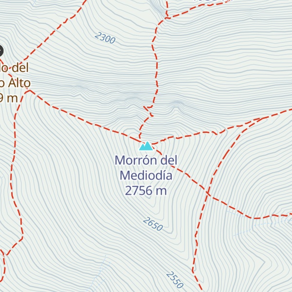 Map of Morrón del Mediodía