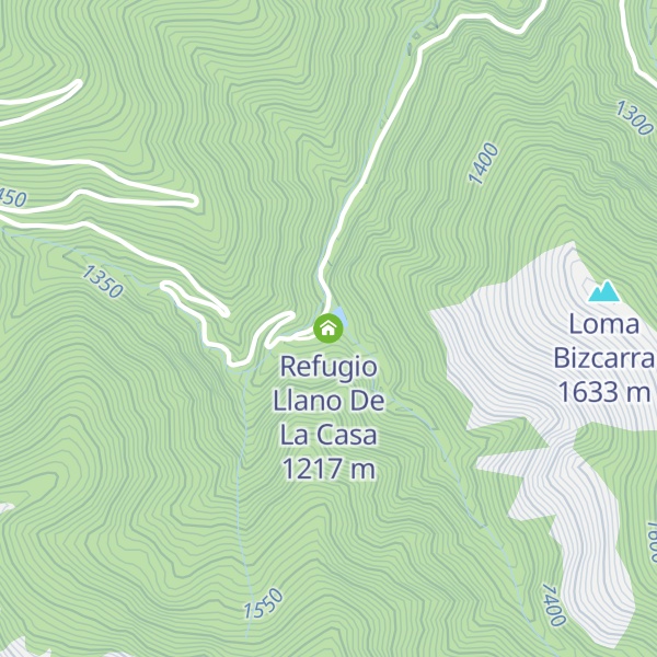 Map of Refugio Llano De La Casa