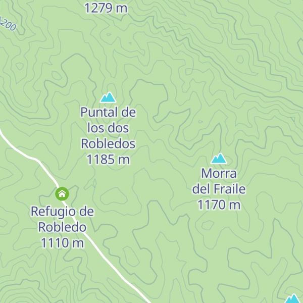 Map of Refugio Robledillo