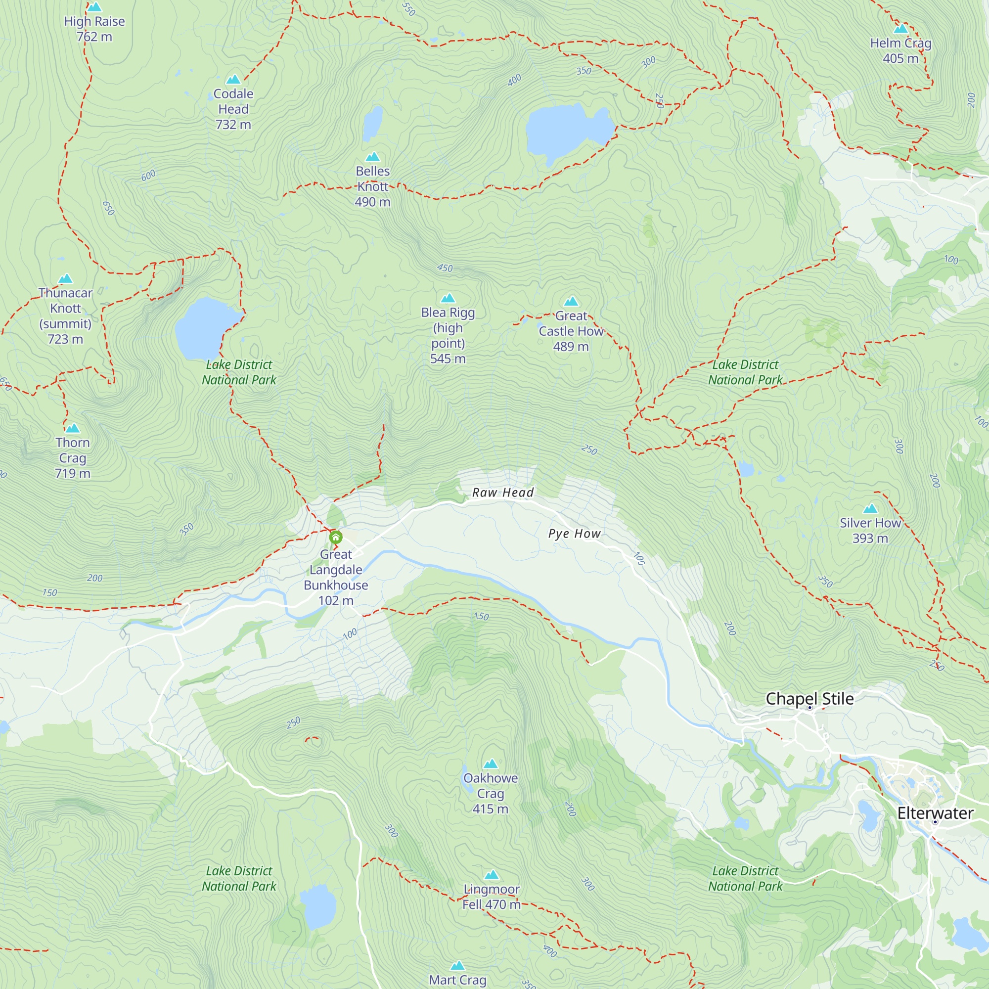 Bishop's Scale Hut map