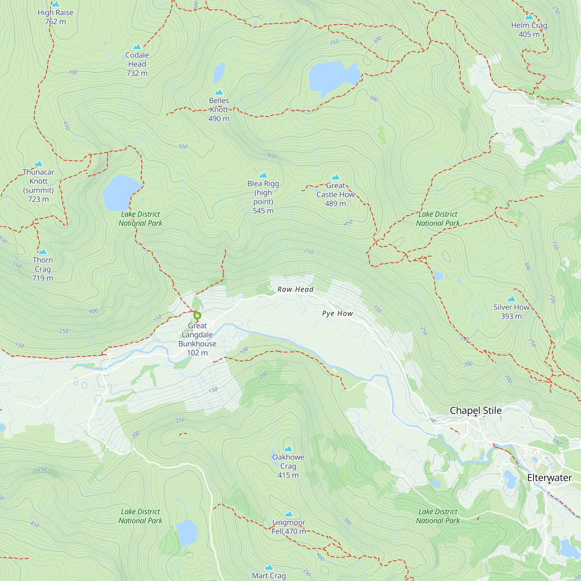 Bishop's Scale Hut map
