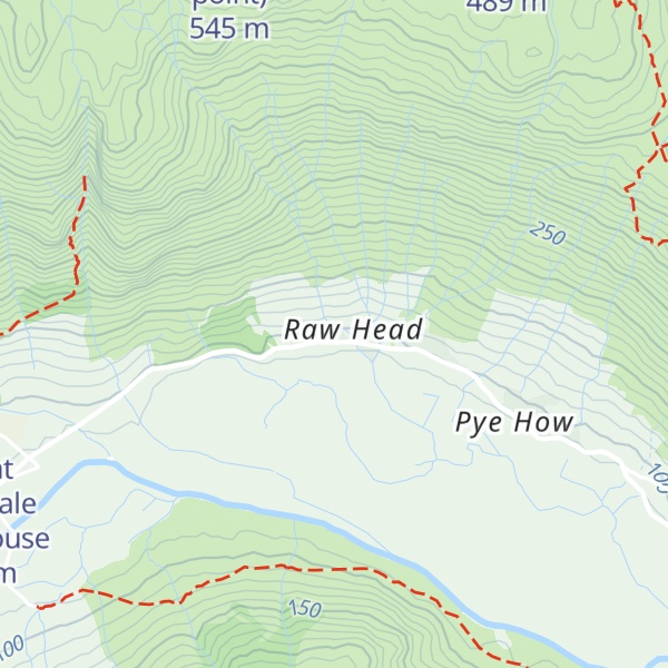 Map of Bishop's Scale Hut