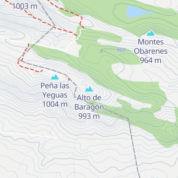 Map of Alto de Baragón