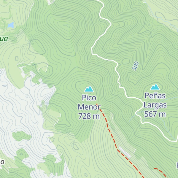 Map of Pico Menor