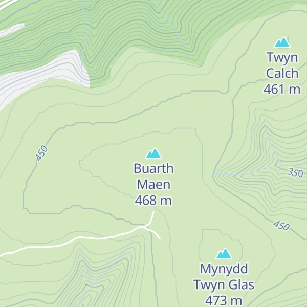Map of Buarth Maen