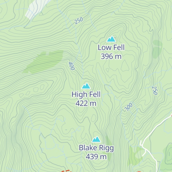 Map of High Fell