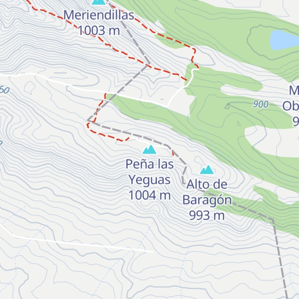 Map of Peña las Yeguas