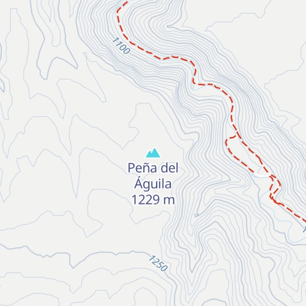 Map of Peña del Águila