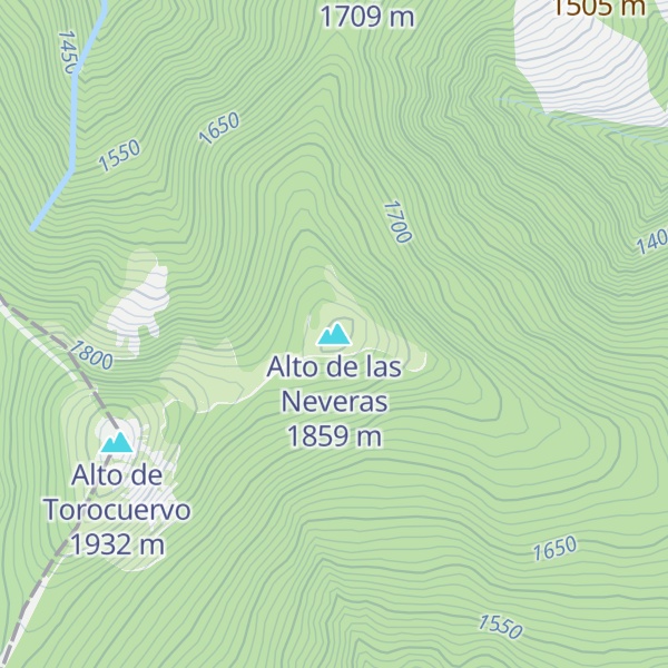 Map of Alto de las Neveras