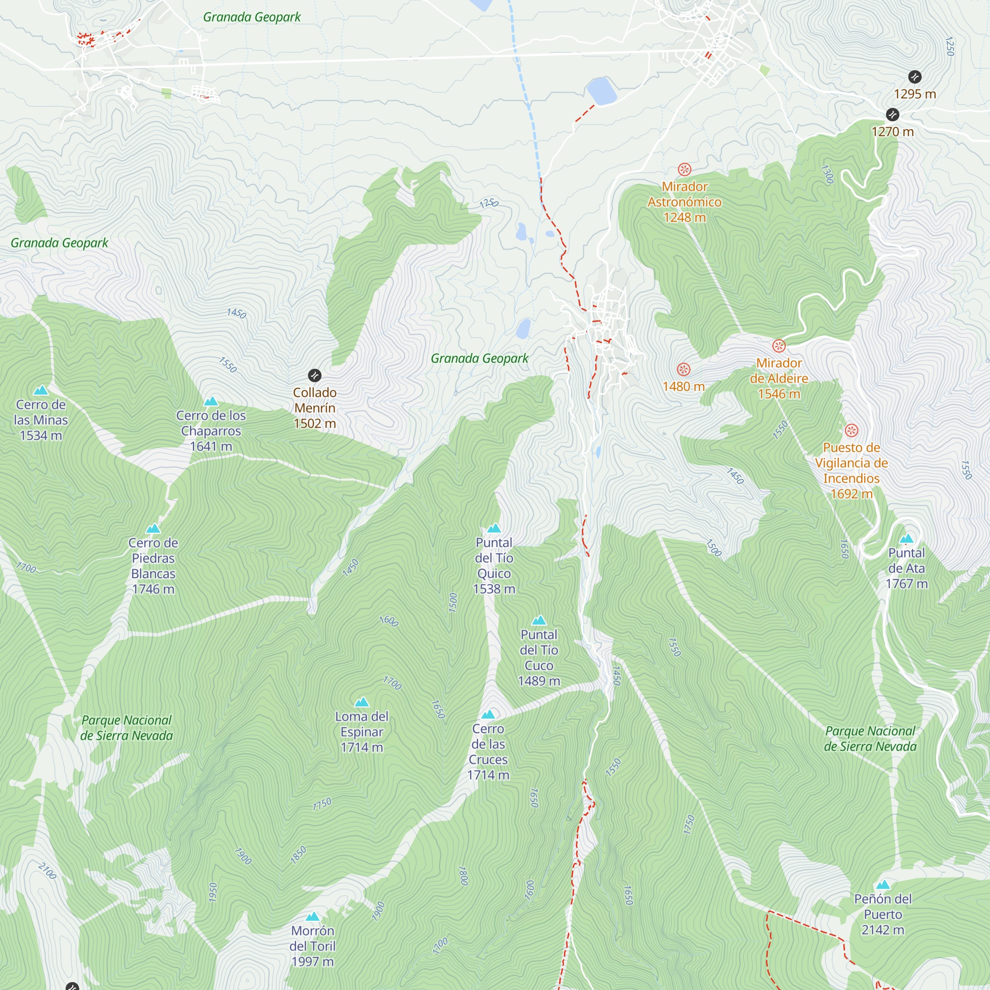 Casa Forestal la Peña map