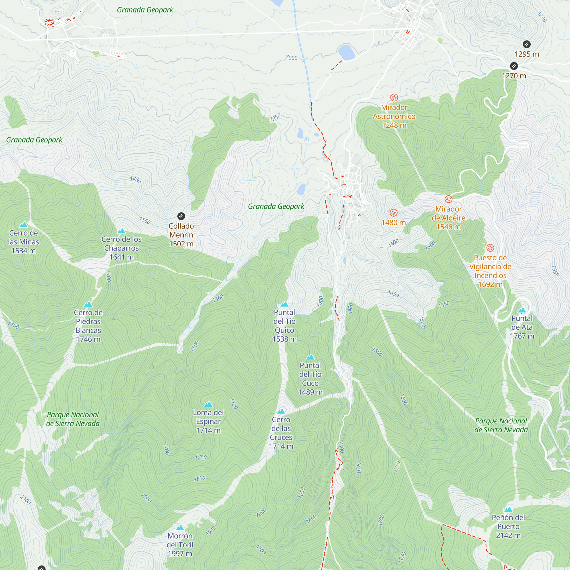 Casa Forestal la Peña map
