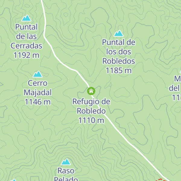 Map of Refugio del Robledillo
