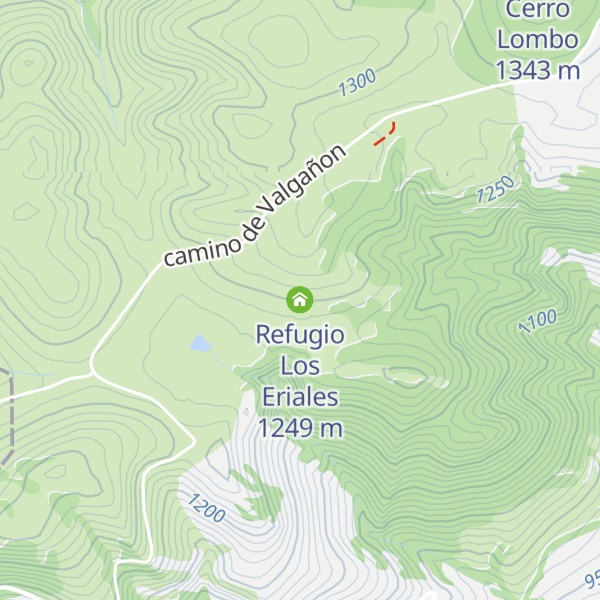 Map of Refugio Los Eriales