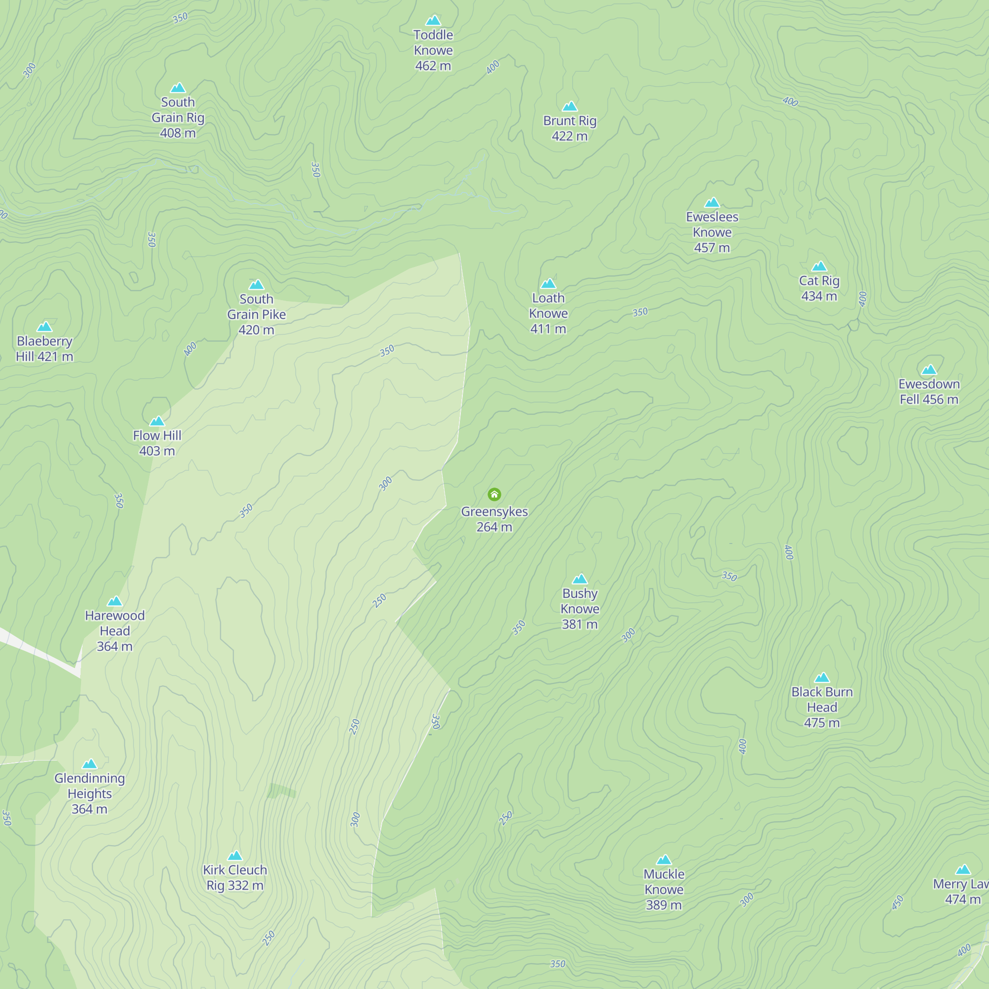 Greensykes map