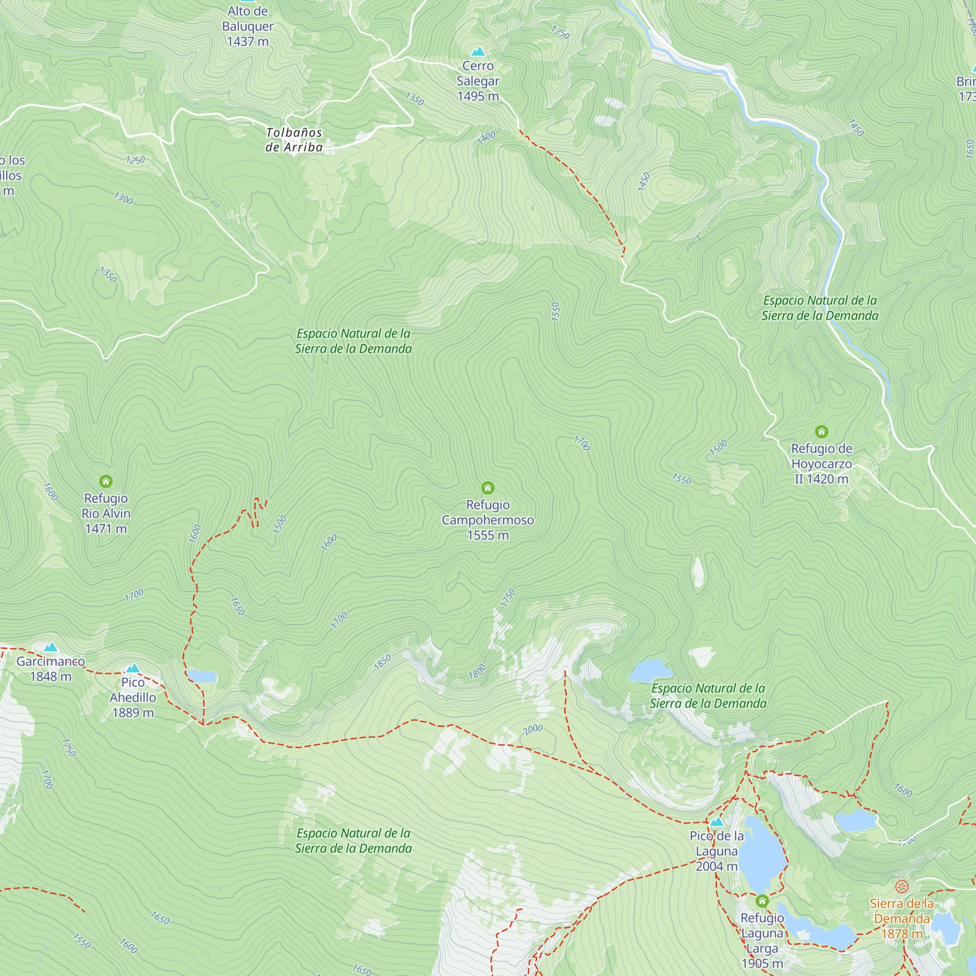 Refugio Campohermoso map