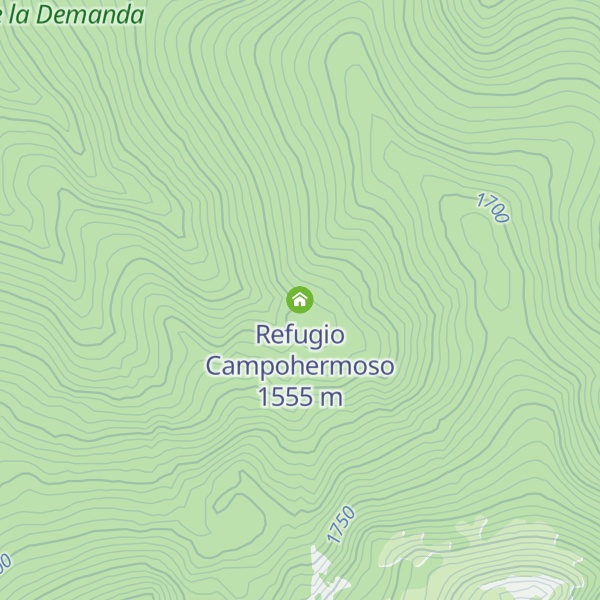 Map of Refugio Campohermoso