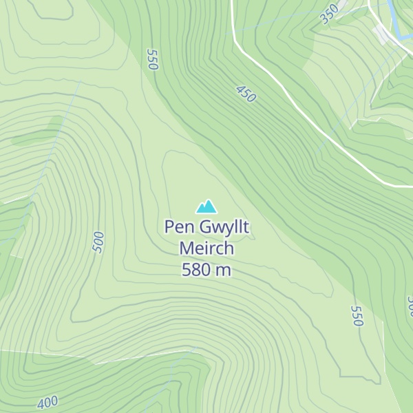 Map of Pen Gwyllt Meirch