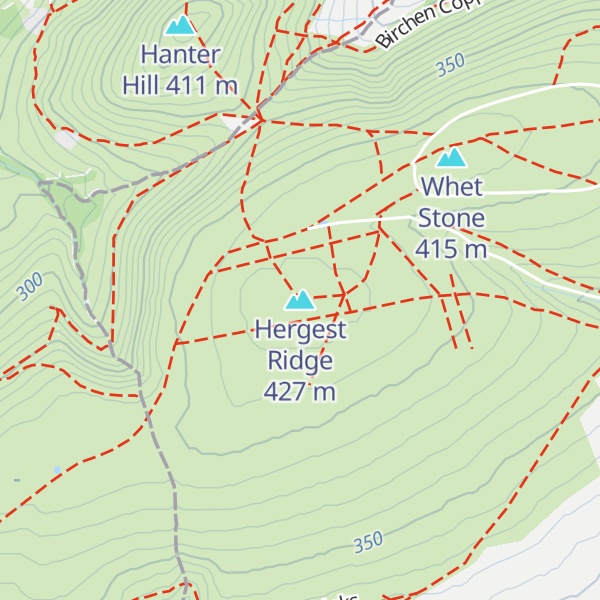 Map of Hergest Ridge