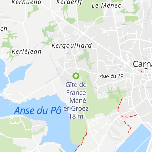 Map of Gîte de France - Mané er Groez