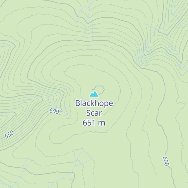 Map of Blackhope Scar