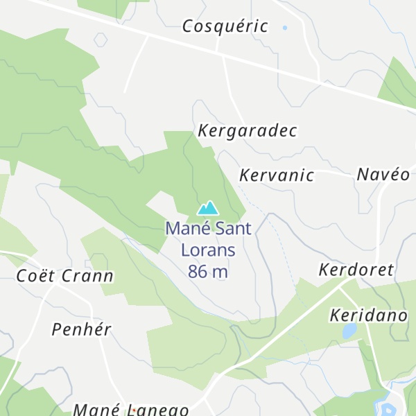 Map of Mané Sant Lorans