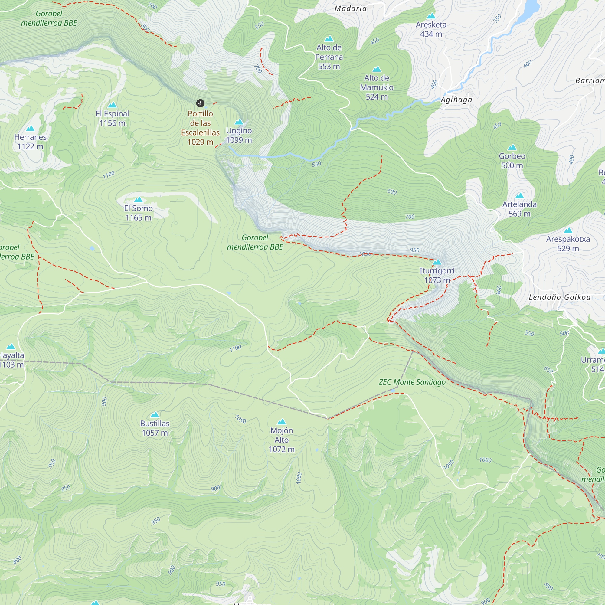 Goizale map
