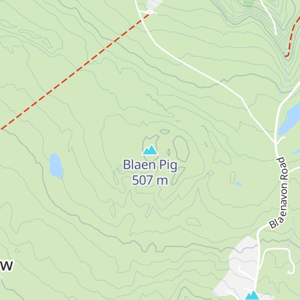 Map of Blaen Pig