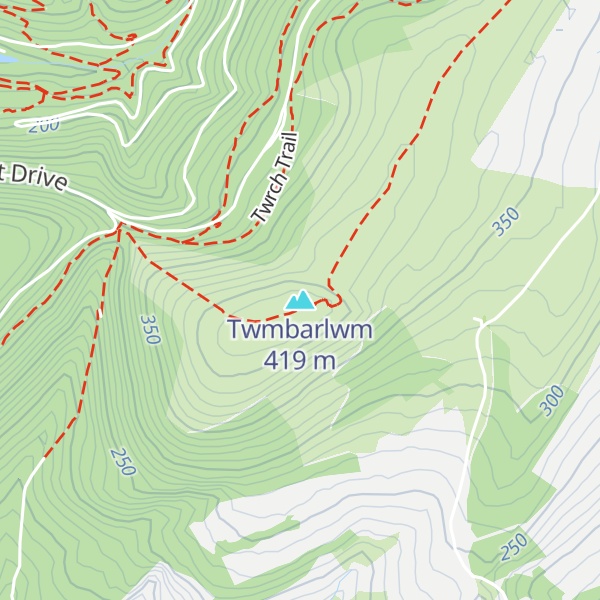 Map of Twmbarlwm