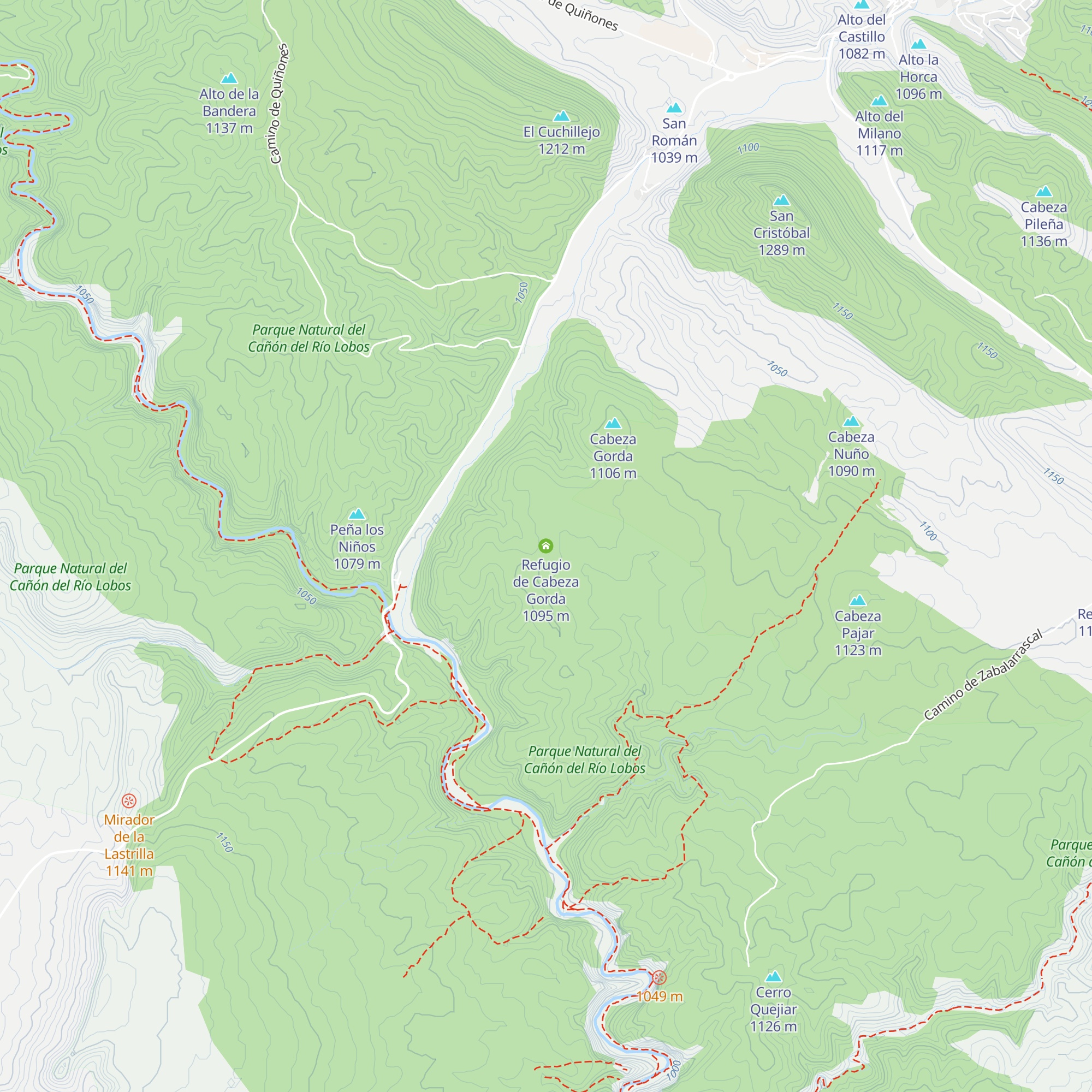 Refugio de Cabeza Gorda map