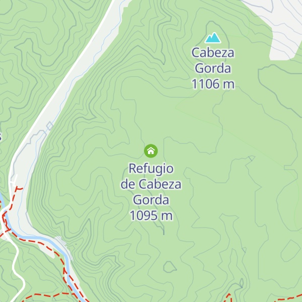 Map of Refugio de Cabeza Gorda