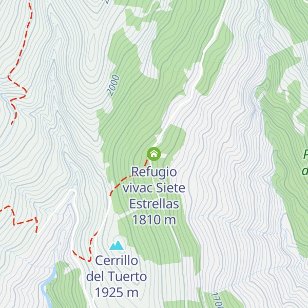 Map of Refugio vivac Siete Estrellas