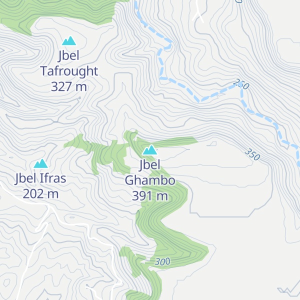 Map of Jbel Ghambo