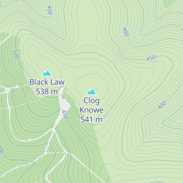 Map of Clog Knowe