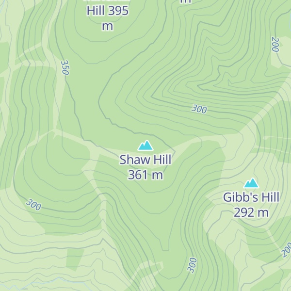 Map of Shaw Hill