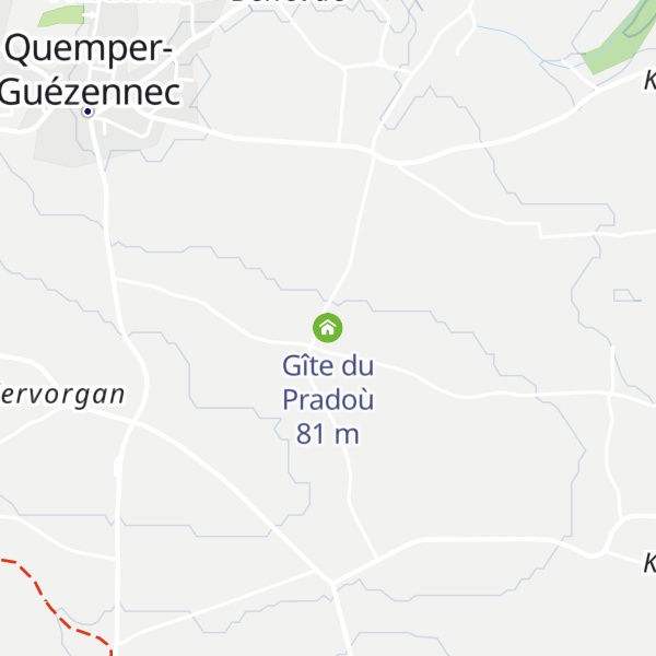 Map of Gîte du Pradoù