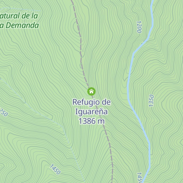 Map of Refugio de Iguareña