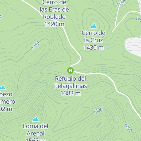 Map of Refugio del Pelagallinas