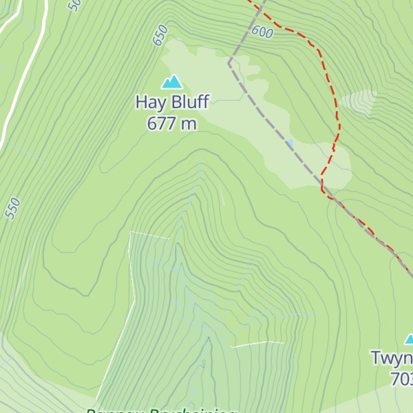 Map of Pen y Beacon