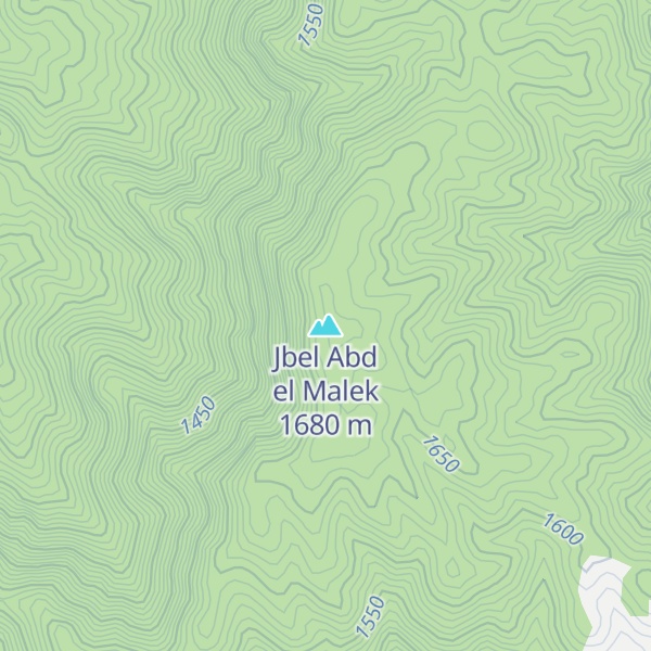 Map of Jbel Abd el Malek