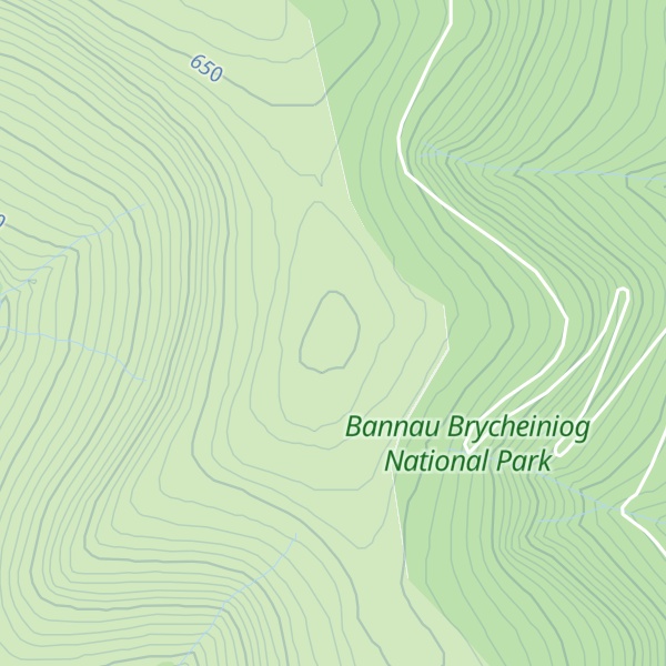 Map of Pen Twyn Mawr