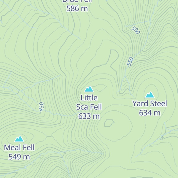 Map of Little Sca Fell