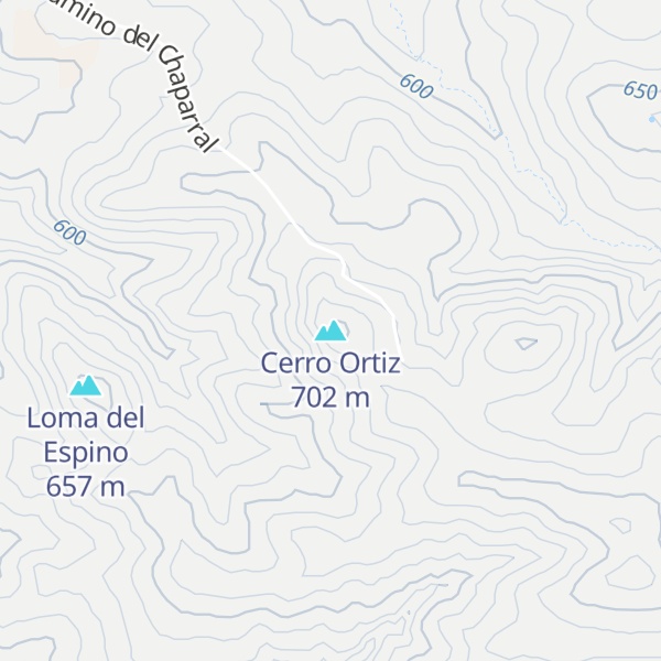 Map of Cerro Ortiz
